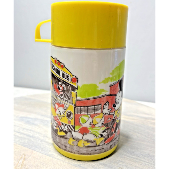 Thermos Other - Vtg. Walt Disney School Bus Thermos Bottle / Mickey Mouse